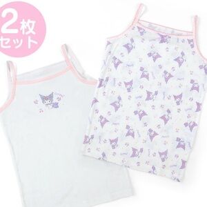Kuromi Girls Camisole Top 2 Pack Set Japan Size 110 / Girls 4-5 NWT